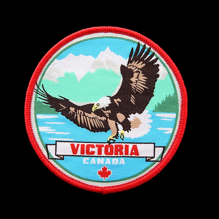 Eagle With USA Flag Patch Full patch iron custom Embroidery Logo Iron Patch