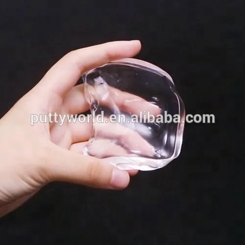 Transparent bouncing putty toy crystal style for kids