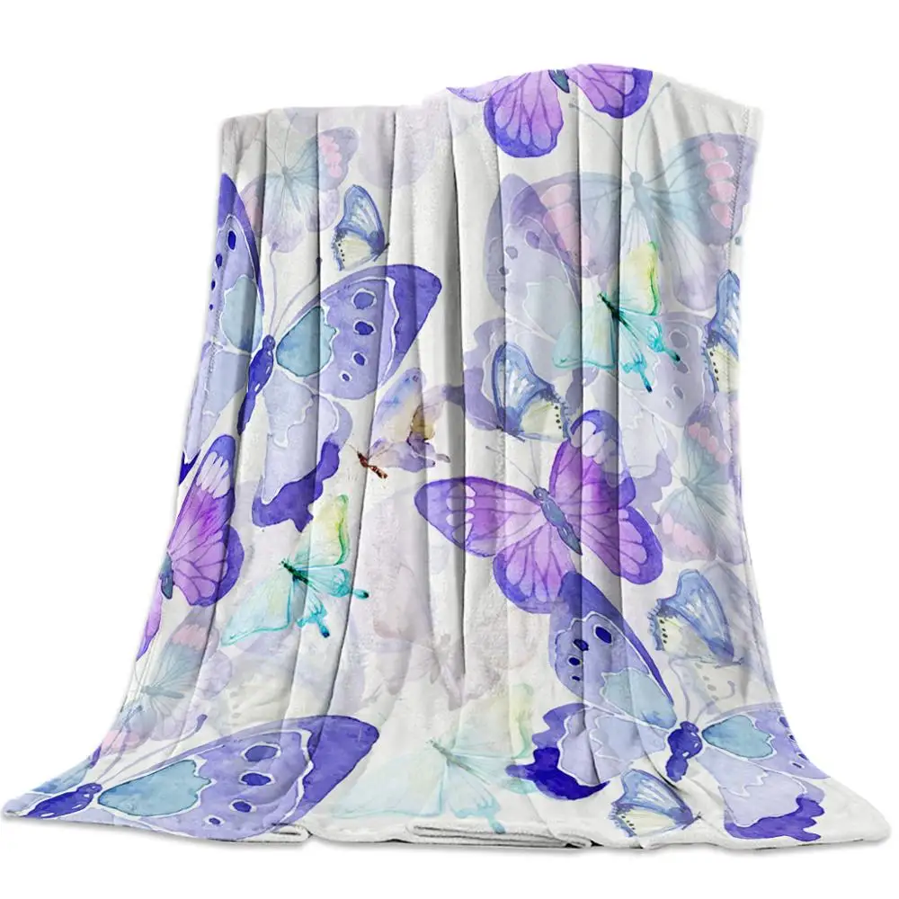 Муслиновое детское одеяло с принтом бабочки, персонализированное детское одеяло
