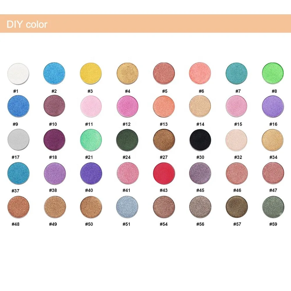 Cosmetics vegan makeup organic loose pigments your own brand round single eyeshadow