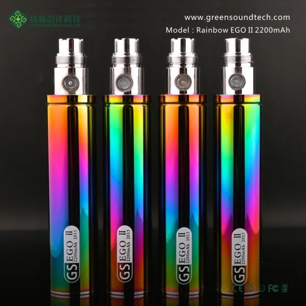 
2021 Unique Electronic Hookah pen Ego Pen Rainbow 2200mah Electronic Cigarette Vape Pen 