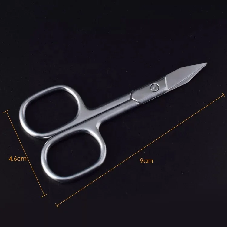 Germany Curved Beauty Trim Scissors for Facial Hair,Manicure Nail Cuticle,Mustache,Eyebrow,Eyelash Extensions,Nose,Ear,Dry Skin