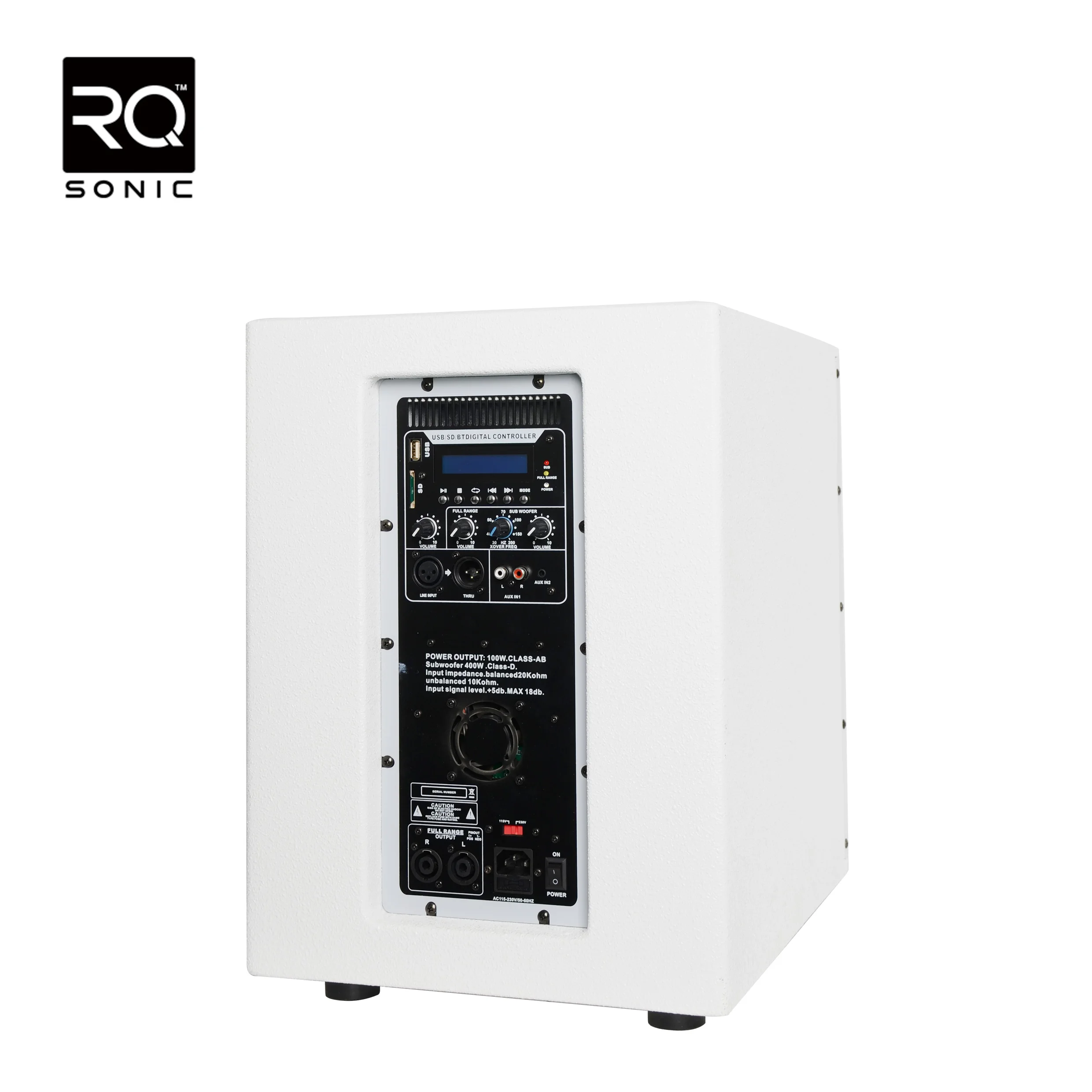 Rqsonic WI343ADUSB-BT-W Профессиональный динамик мощностью 400 Вт активная Колонка Портативная акустическая система Live PA