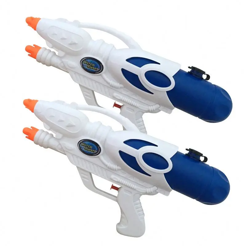 Summer solid color plastic small quantity Double nozzle Water gun