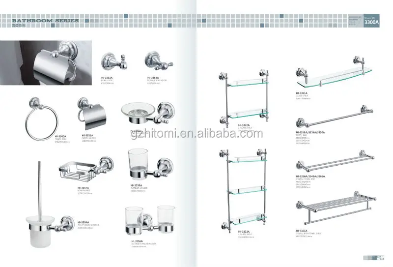 Hitomi factory Stainless Bathroom Accessories Set