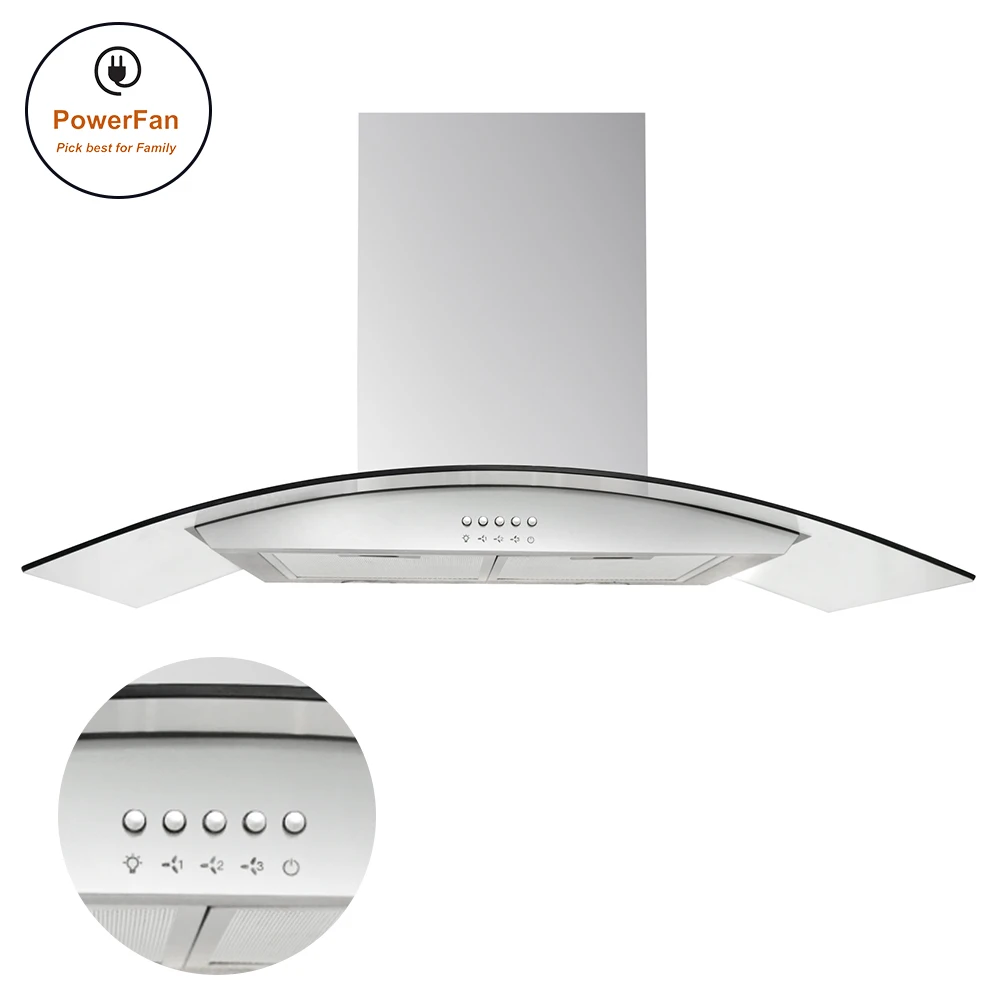 
Good Price 127/220V 180W Stainless Steel Wall Mounted Kitchen Used Range Hoods 