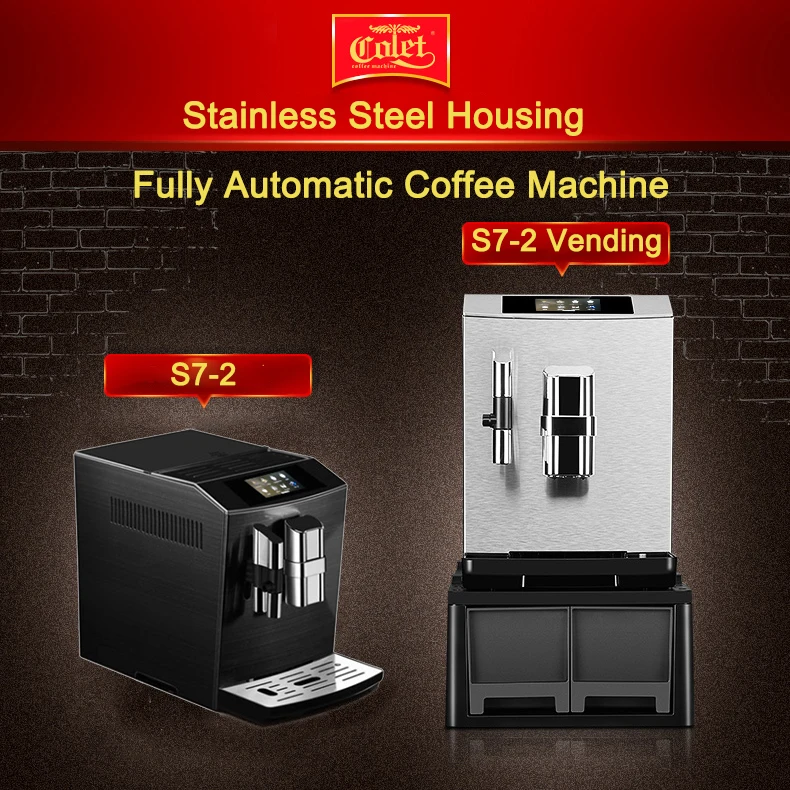 one touch cappuccino black&silver commercial fully automatic coffee machine