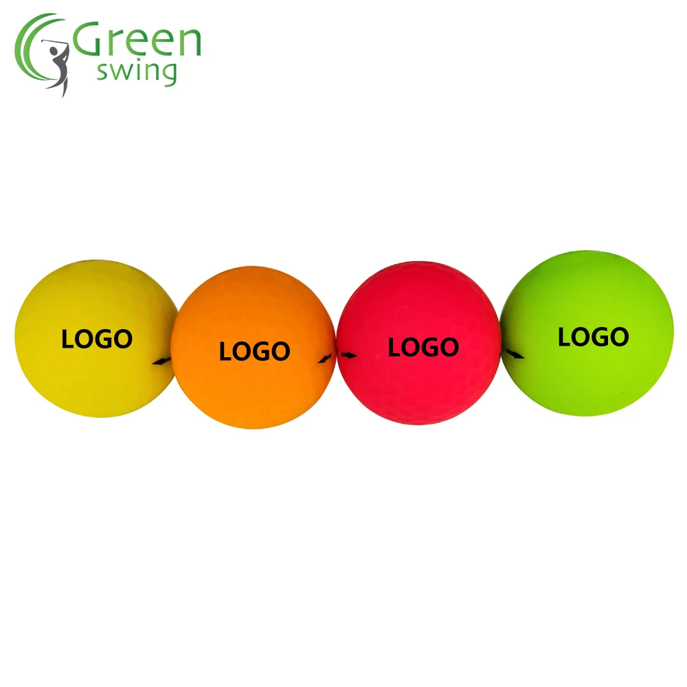 Fluorescent matte color golf ball