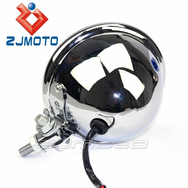 Cool Bates Style Head Light 4.5 inch Motorcycle Bulbs Headlight Retro Headlight For Harley Chopper Bobber