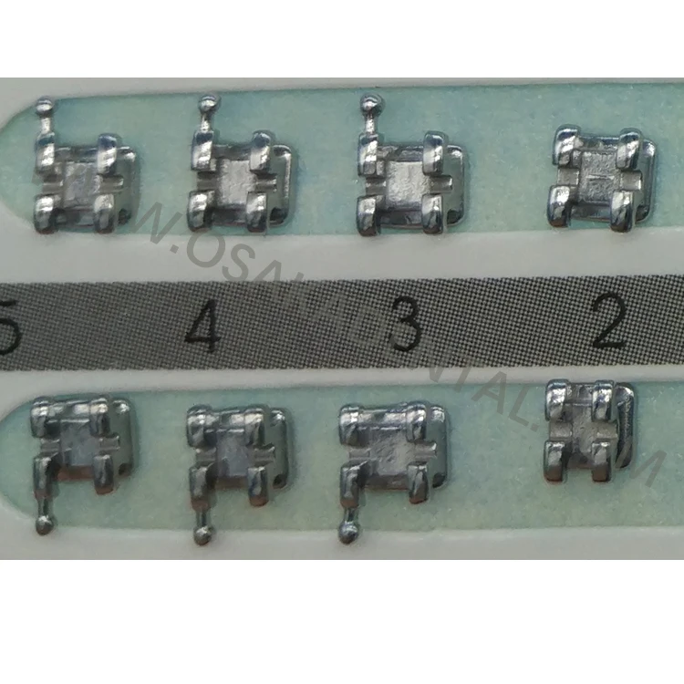 Кронштейн Edgwise 022 /018 3 с крючком или 345 без крючка мини ортодонтический кронштейн Roth mesh base MBT Bondable