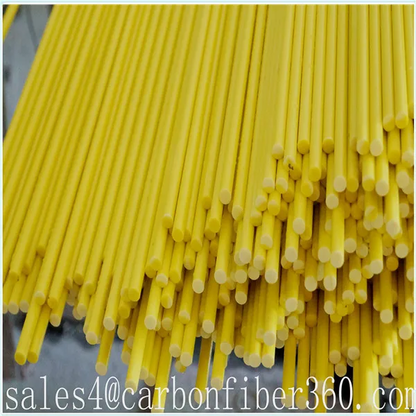 plutrusion 7.8m rod frp yellow fiberglass rod for golf bag