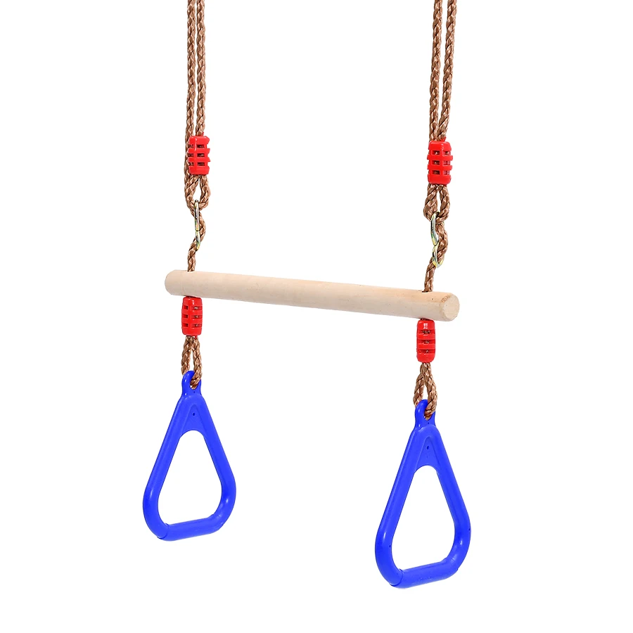 
Trapeze bar with Ring Swing with rope or chain 