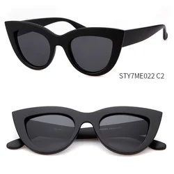 Morglow 7ME022 2019 Classic women style PC frame fashion cat eye sunglasses mirror lens for ladies