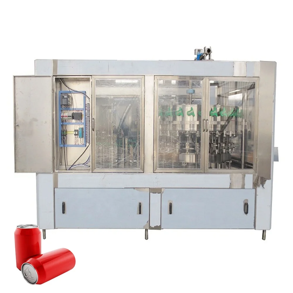 
Top quality CE standard without liquid level error Automatic aluminum Can beer filler and seamer 