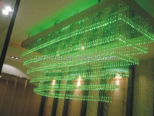 Заводская индивидуальная Современная хрустальная светодиодная оптоволоконная Люстра для отеля