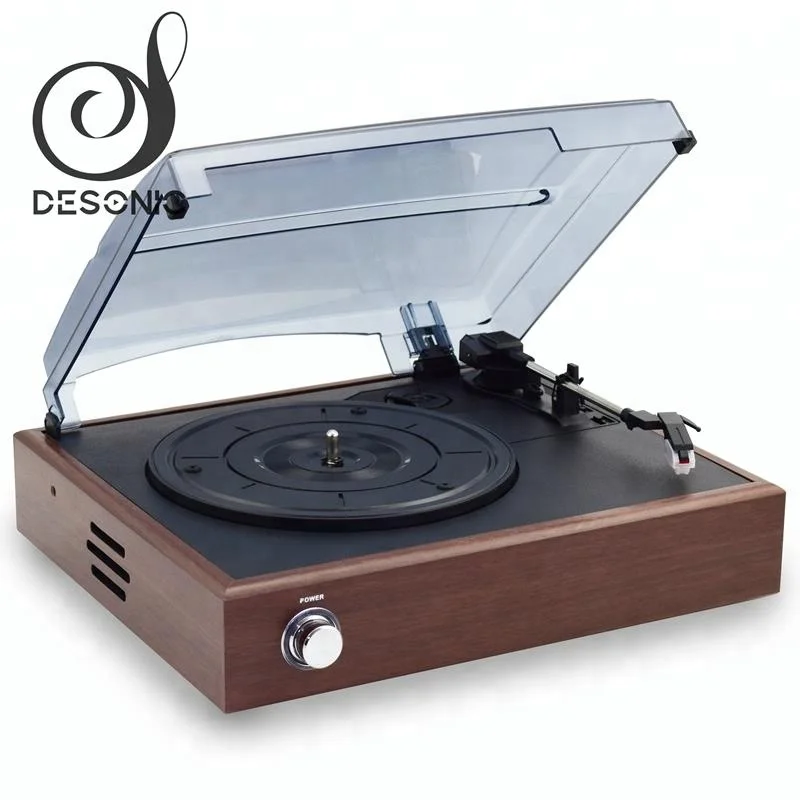 Automatic belt drive stereo turntable lp player audio gramophone