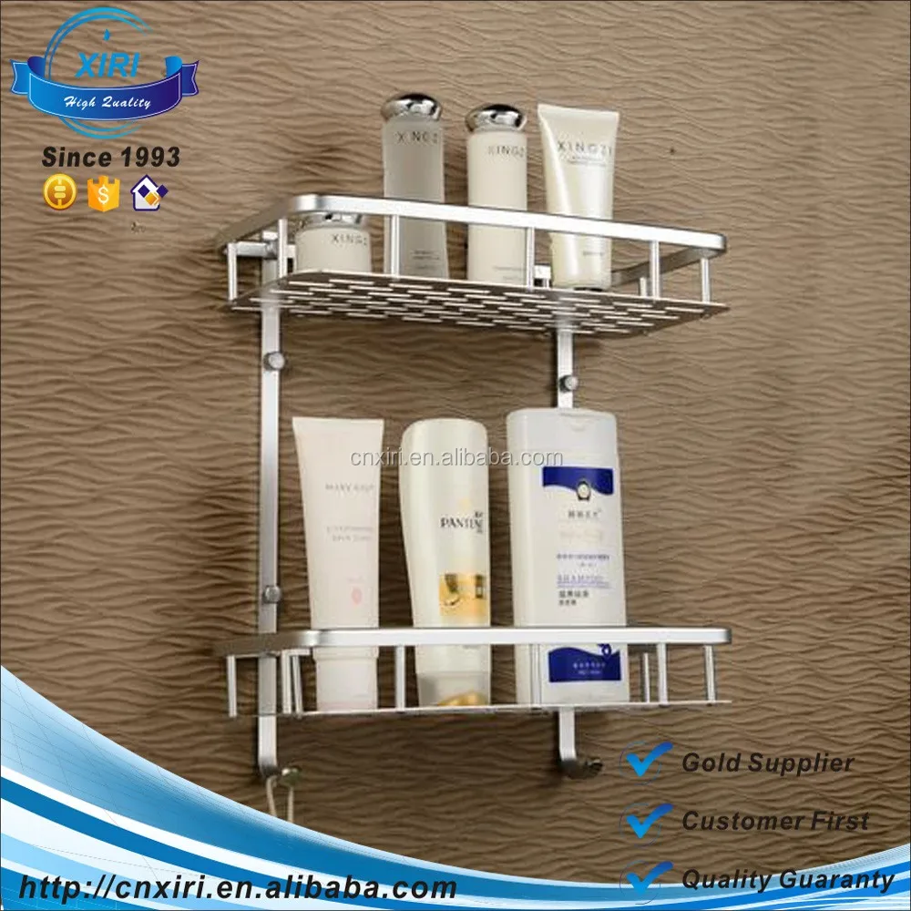 
Bathroom two tier glass shelf S-7 