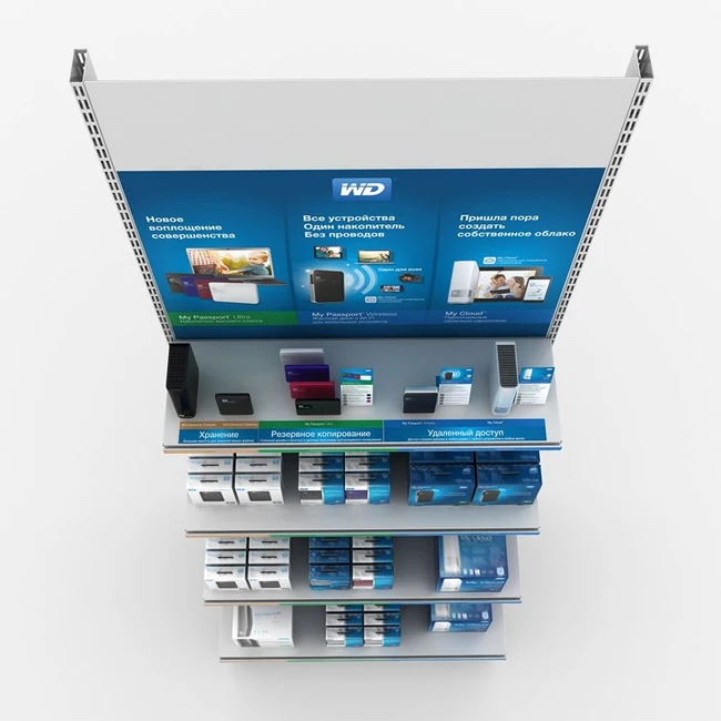 Customized Supermarket Metal Multi Layers  Gondola Display Shelf with Different Colors for snacks candy clip  pharmaceutical