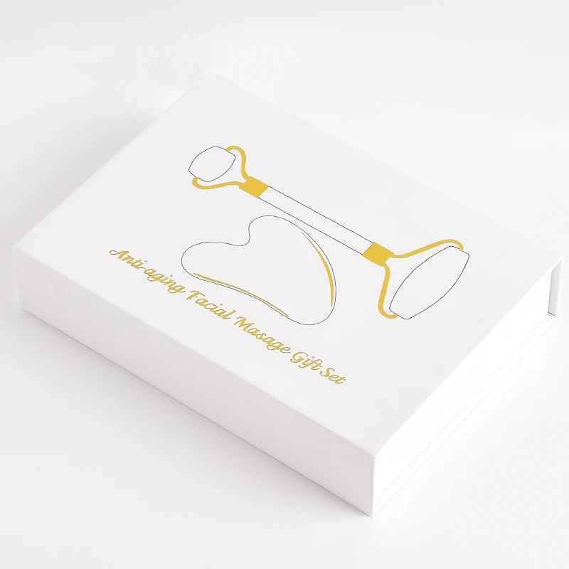 2024 Oem Label Face Massager Pure Original Anti-Aging Facial 100% Donglin Facial Roller Gua Sha Kit With Gift Box