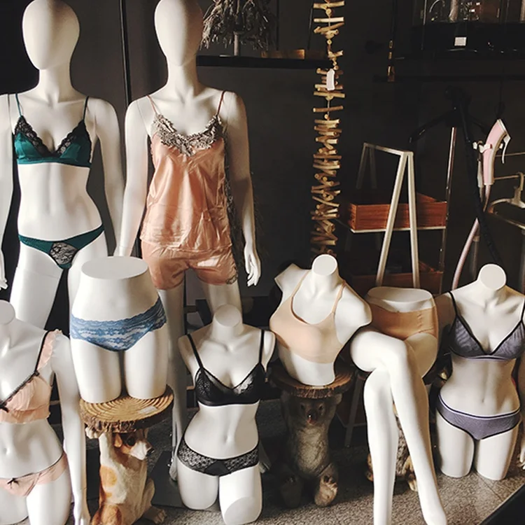 Customized display female mannequin torso half body