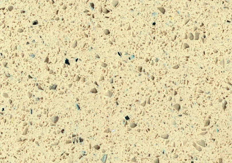 SY4008 Galaxy Beige Crystal Yellow Quartz Stone