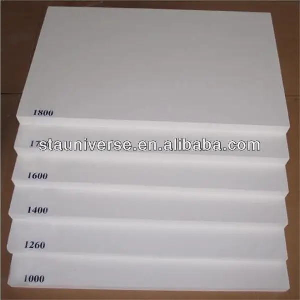 STA Ceramic fiberboard high temperature fire insulation cotton high density aluminum silicate ceramic fiber board