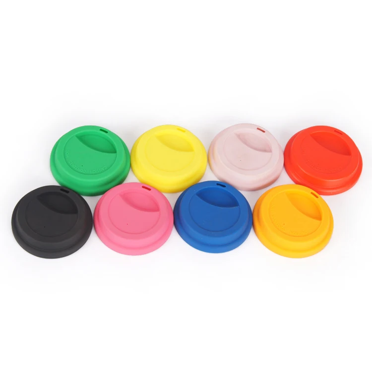 Manufacturer hot sale universal silicone seal mug coffee cup lid for glass plastic ceramic cup