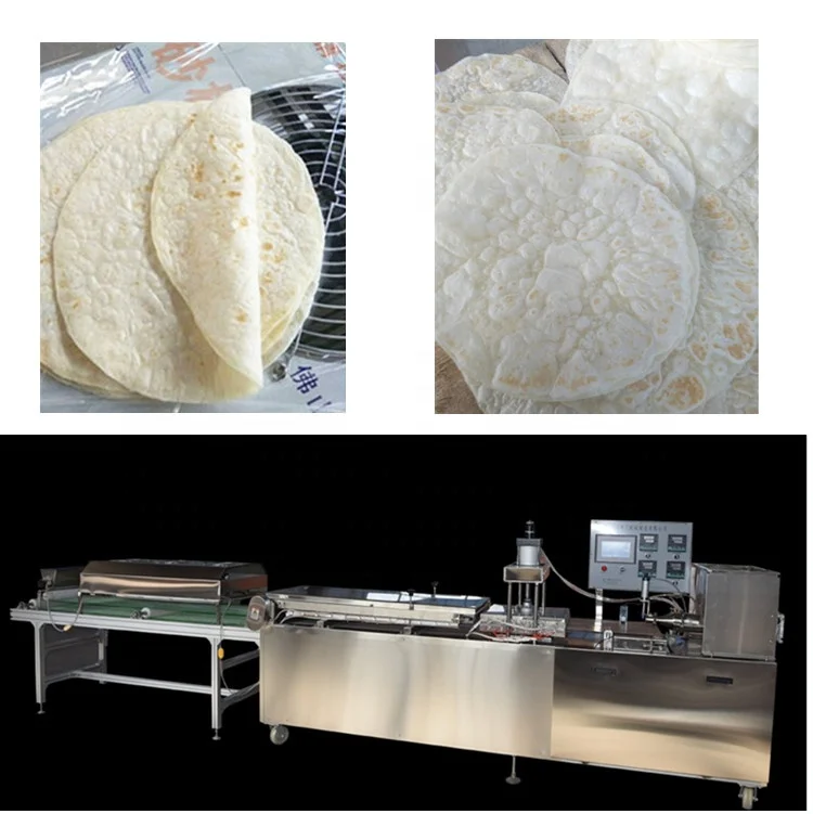 
China High Capacity Chapatti roti Production Line Arabic Pita Roti Tortilla Chapati Flat Bread making machine line 