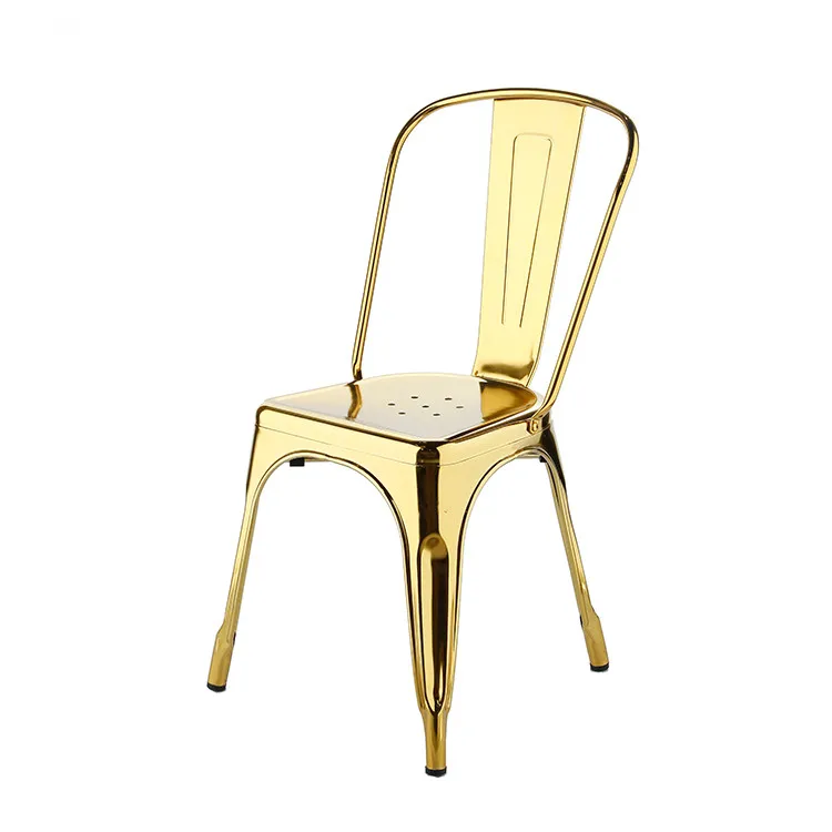 Vintage Gold Indoor and Outdoor Events Banquet No Folding Restaurant Dining Chairs