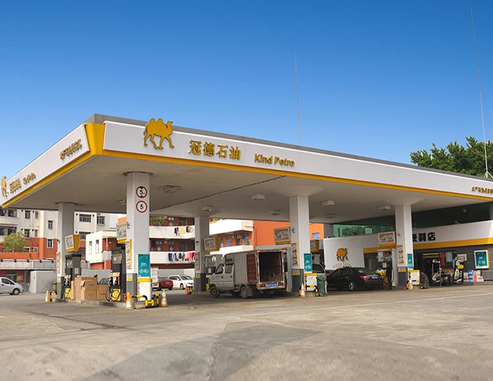 
Стальной навес для бензоколонки OEM OEM стальной каркас навес бензозаправочной станции