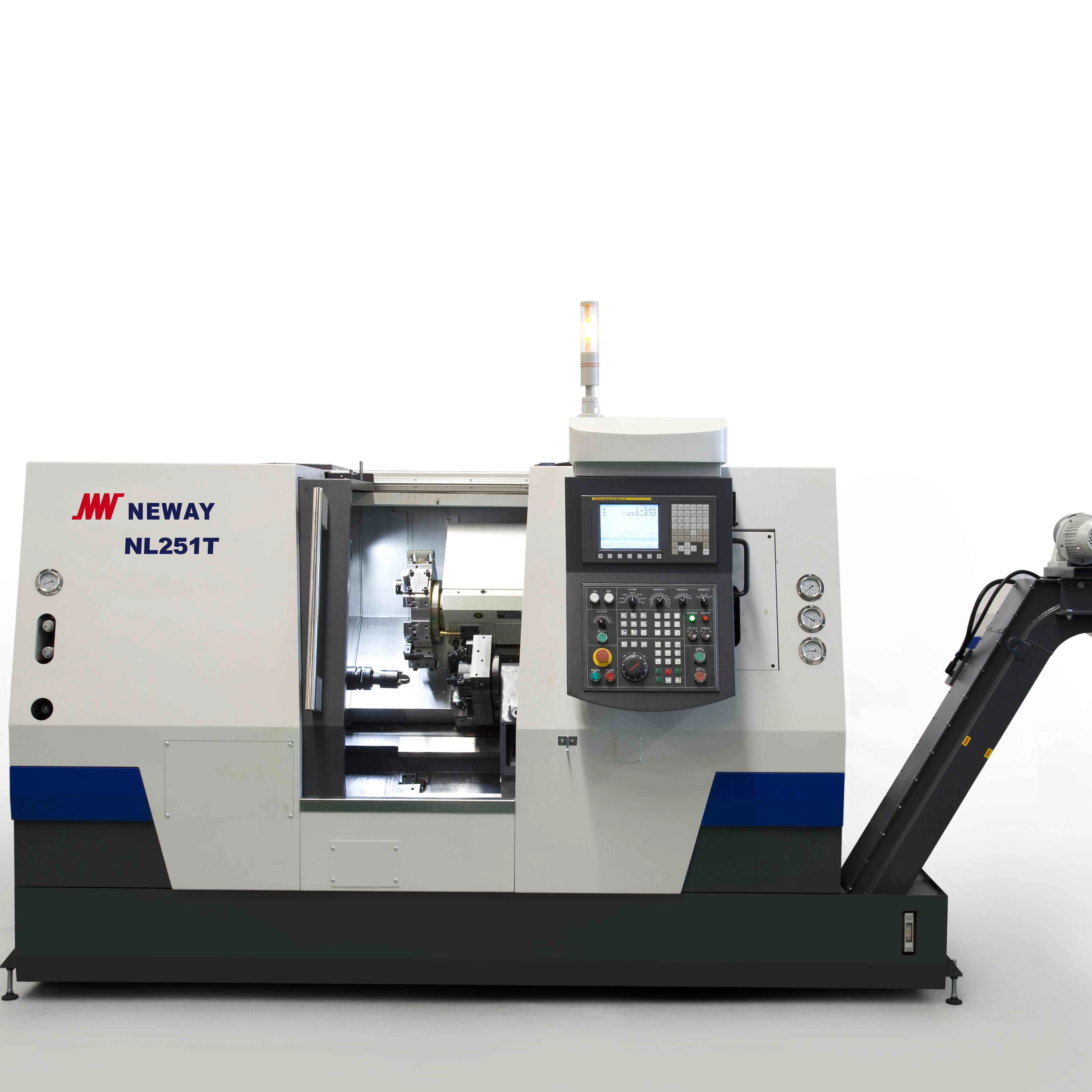 
CNC Lathe Small Size NL251T Servo Powered Turret VDI Turning Center 