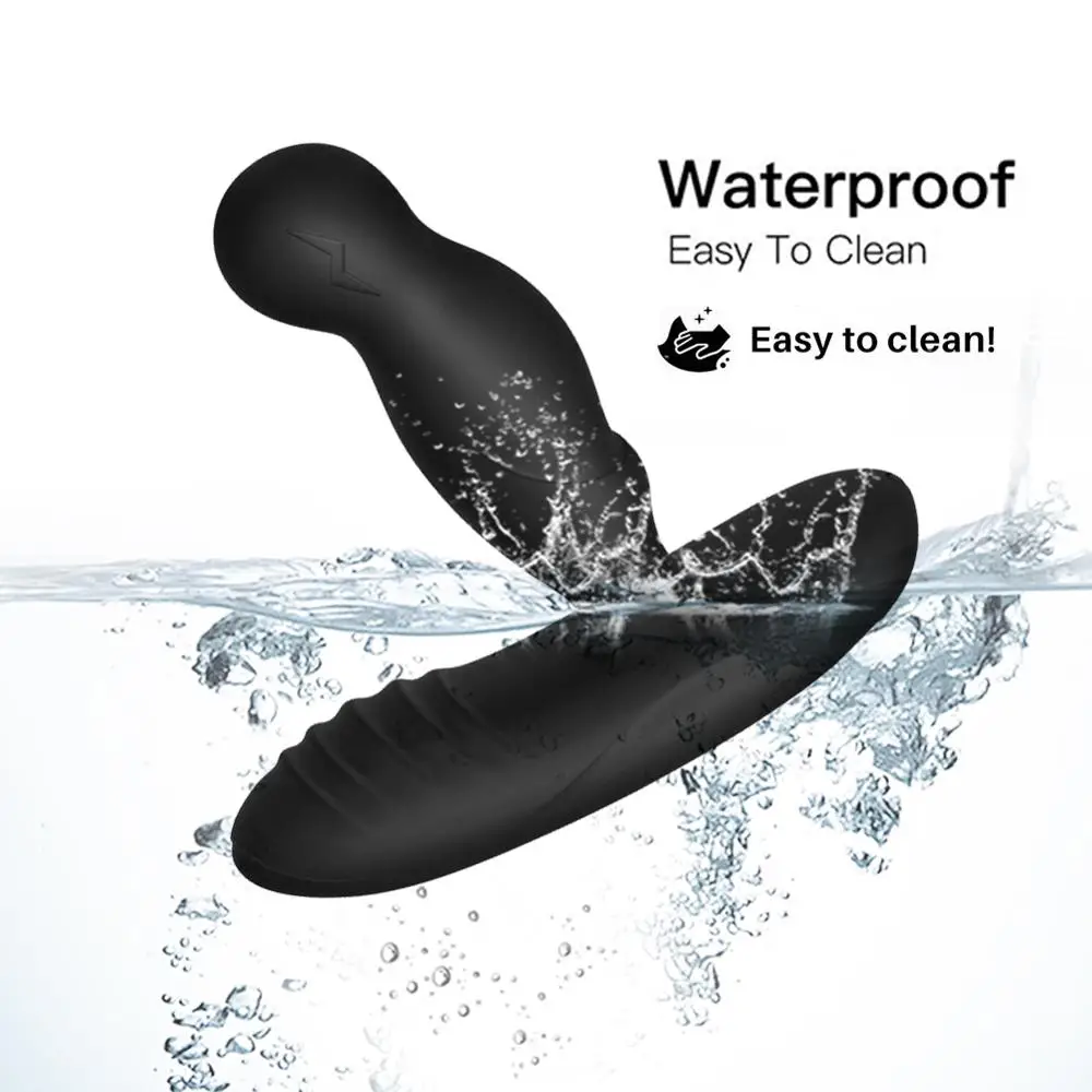 Levett 16 Modes Prostata Vibrator Rechargeable Remote Control USB Rechargeable Smart Heating 360 Spinning for Men