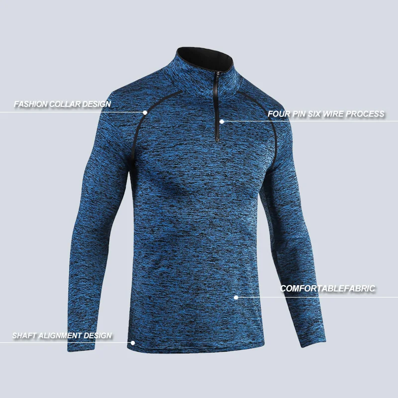 
Custom Blank Slim Shirts Men Sport Long Sleeve T Shirt Quick Dry Outdoor Jogging T-shirt Gym Tops Wholesale Sportswear 