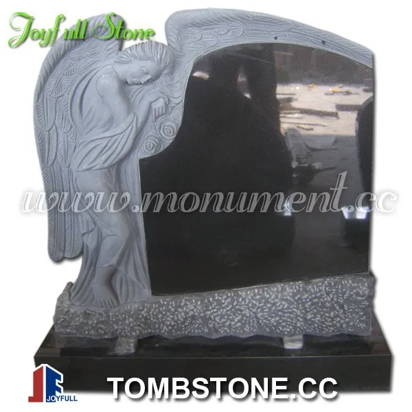 
Angel Headstone Designs angel heart headstone Black granite 