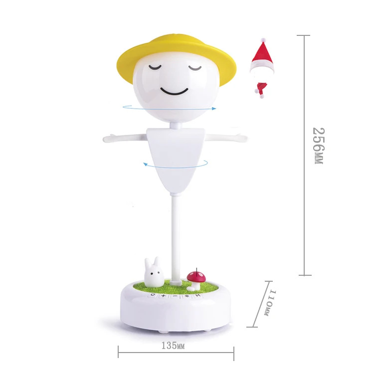 Creative Bedside Bedroom Scarecrow Night Light With Rechargeable Audio Function
