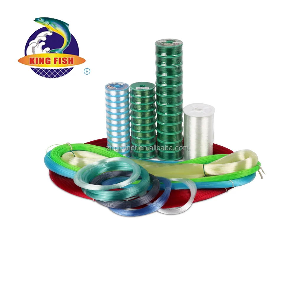 Factory wholesale nylon fiber fishing line colorful nylon fishing line for fishing