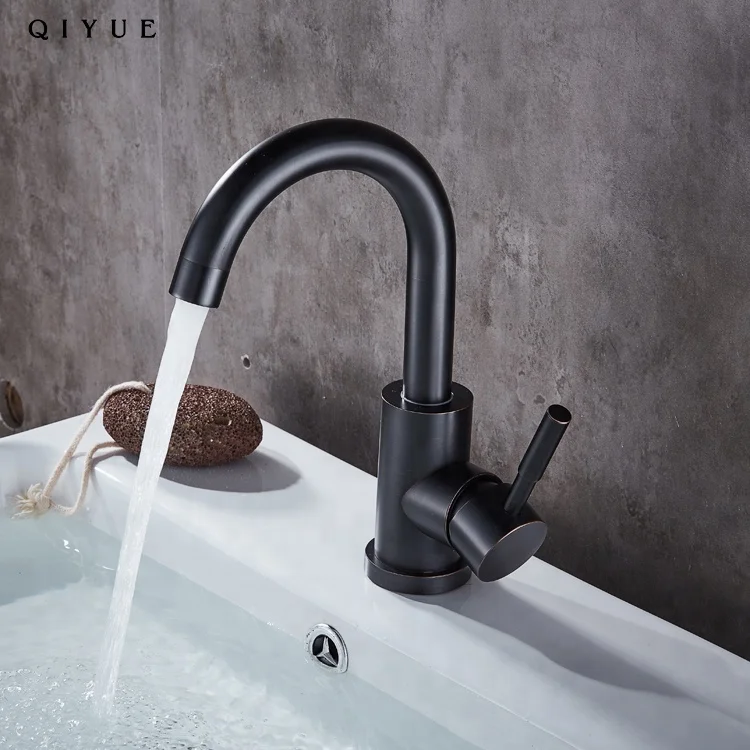 Hot selling made in China ORB matte black color SS304 wash basin faucets water mixer tap