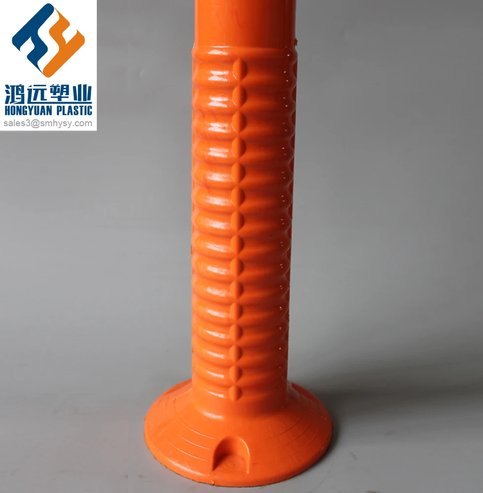 H100cm TPU flexible warning post road bollard delineator post