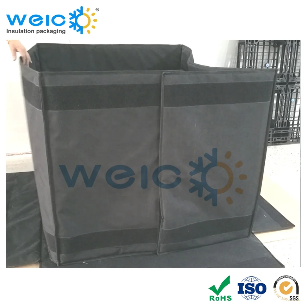 Aluminium insulation foil cover bag for pallet, thermal insulated pallet cover