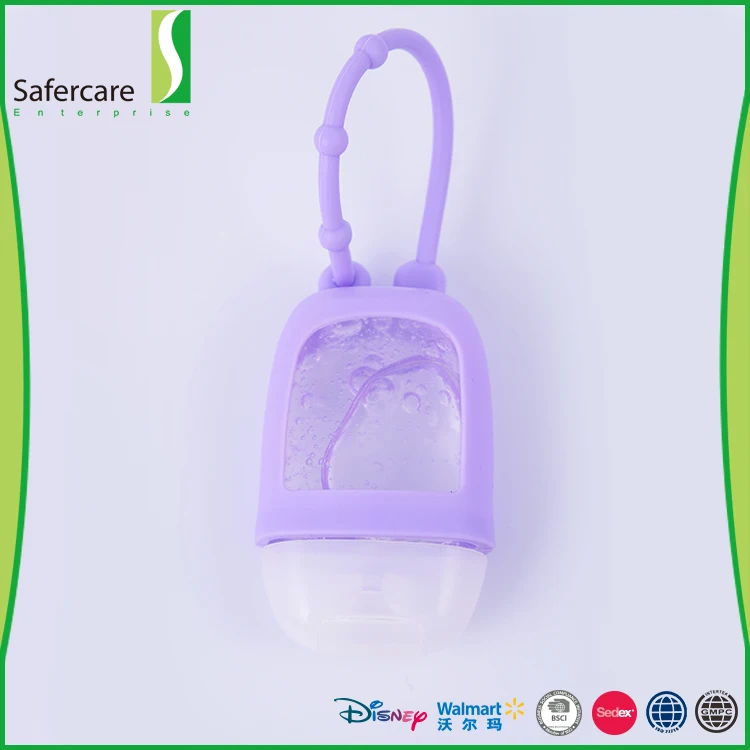Promotional gift cute travel waterless silicone holder hand sanitizer