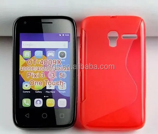 Мягкий резиновый S-образный чехол из ТПУ для Alcatel One Touch Pixi 3 5 4009 4009D