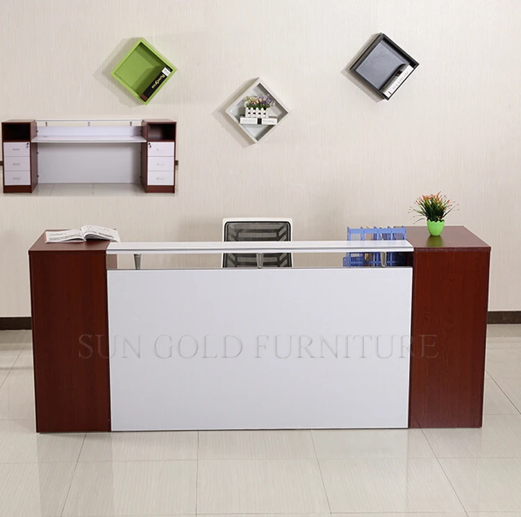 Cheap Well Office Cashier Counter Designs / Photos Counter Reception Table Design (SZ-RTB030)