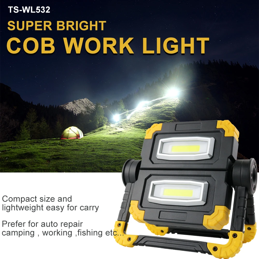 
NEW Portable Cordless work light Flood lights Outdoor Waterproof LED Flood Lights for Car Garage 