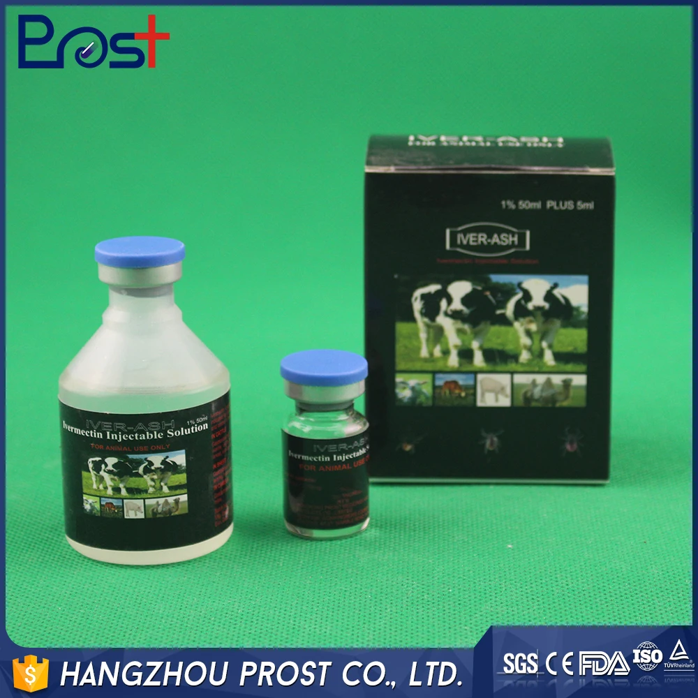 
Cheap Wholesale Animal Medical Product Ivermectin Injection Veterinary 