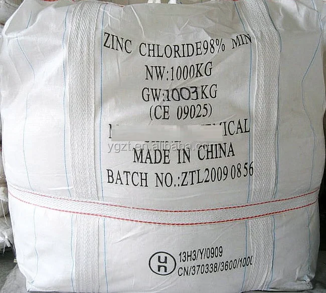 
anhydrous Zinc Chloride 98% Producer zinc chloride dry cell 