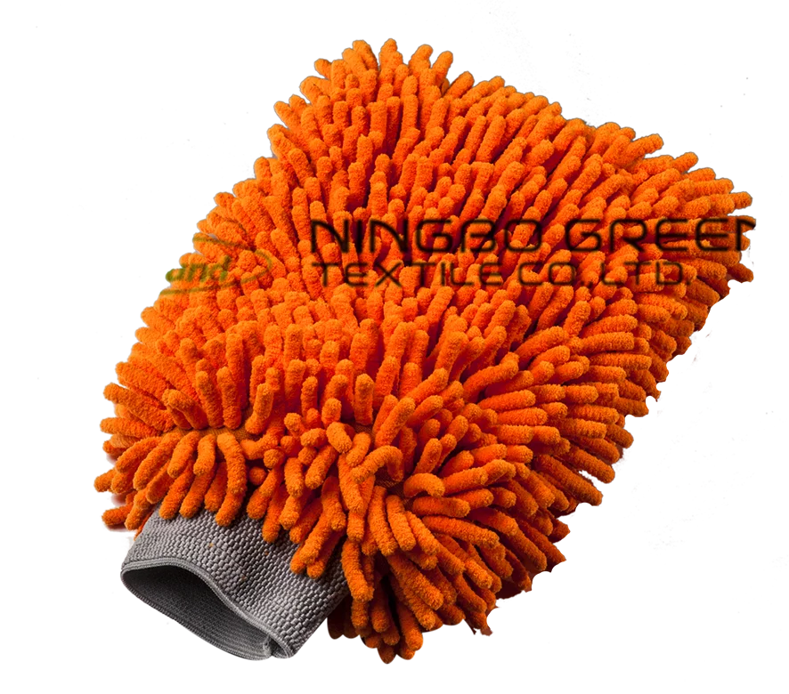 Высококачественная Двусторонняя митенка из микрофибры без царапин для мытья автомобиля