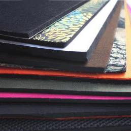 Хорошее качество черный неопреновый каучук ткань коврик