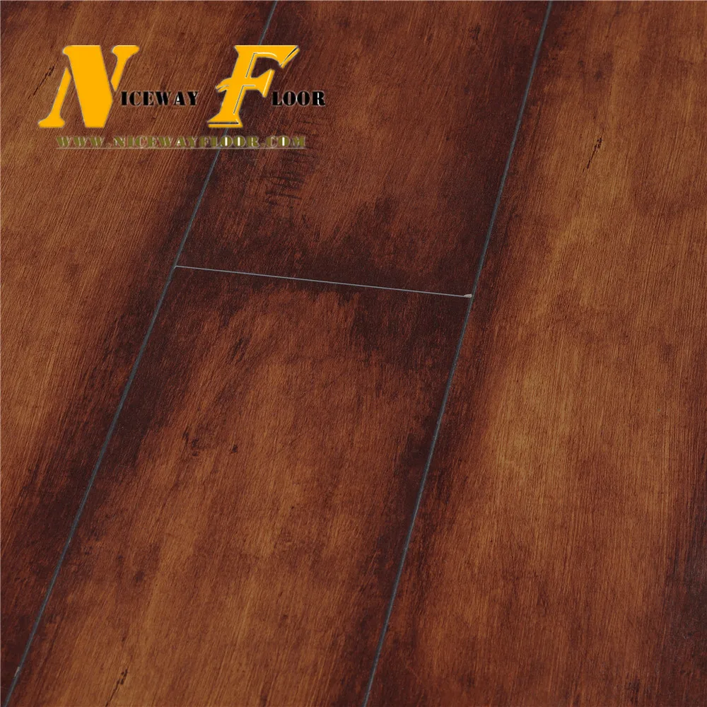 High quality 14mm walnut laminate flooring grey water resistant laminate wood flooring