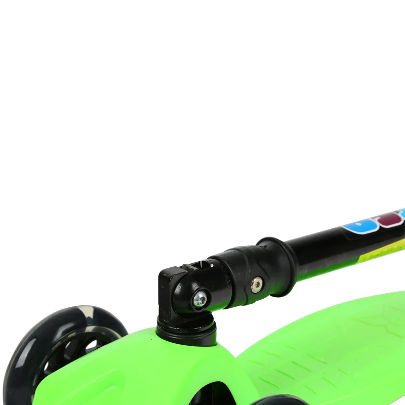 
Foldable Children Kids T-bar Push Foot Scooter/ Three Flashing Wheels Kick Scooter for kids 