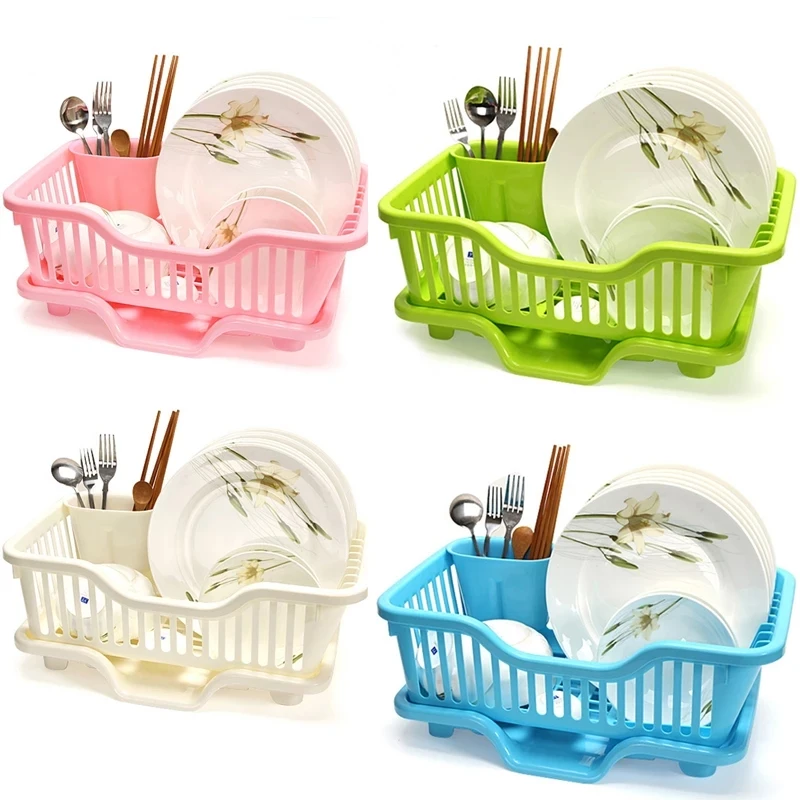 Dryer plastic chopsticks dish bowl sink basket rack storage holder/drainer bowl dish rack/cutlery drainer